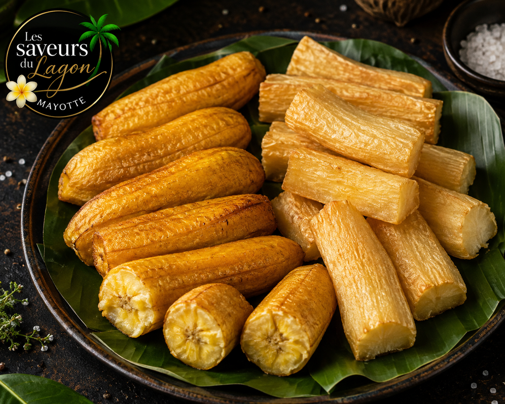 Banane verte frits
